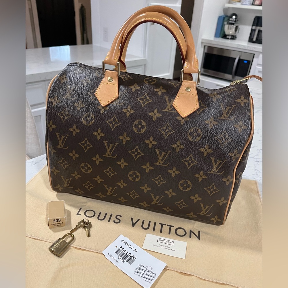 Louis Vuitton Speedy 30 Brown Monogram Satchel